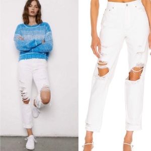 PISTOLA Presley High Rise Relaxed Roller Jean In Blizzard Wash, size 30